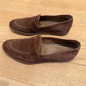 Brunello Cucinelli brown suede shoes